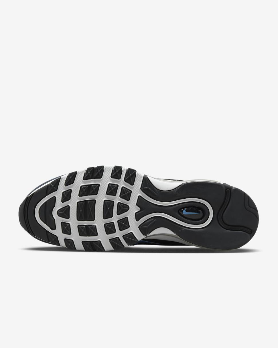 Nike Air Max 97 Black/Dark Obsidian/Pure Platinum/University Blue | Mens Nike Lifestyle