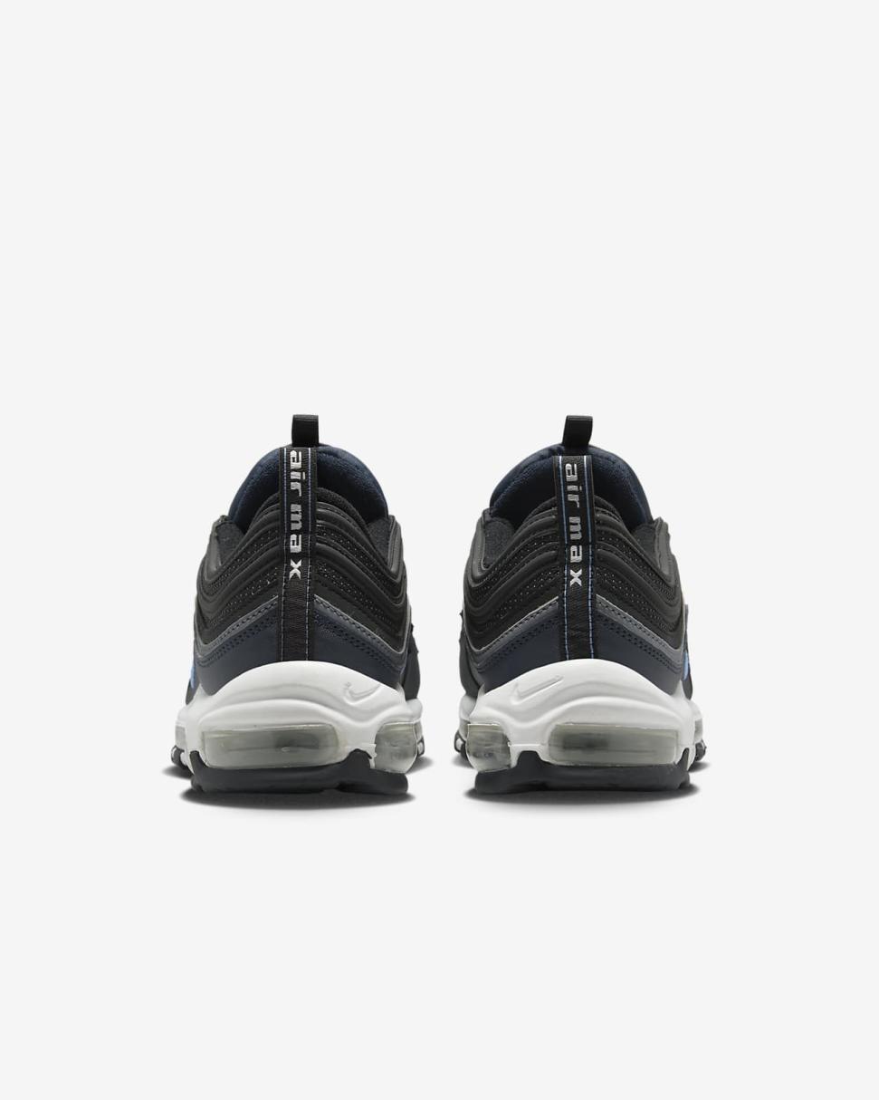 Nike Air Max 97 Black/Dark Obsidian/Pure Platinum/University Blue | Mens Nike Lifestyle