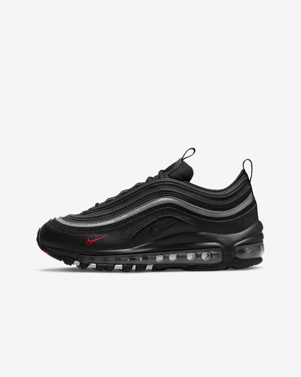 Nike Air Max 97 Black/Sport Red/White/Black | Kids Nike First Day Kicks