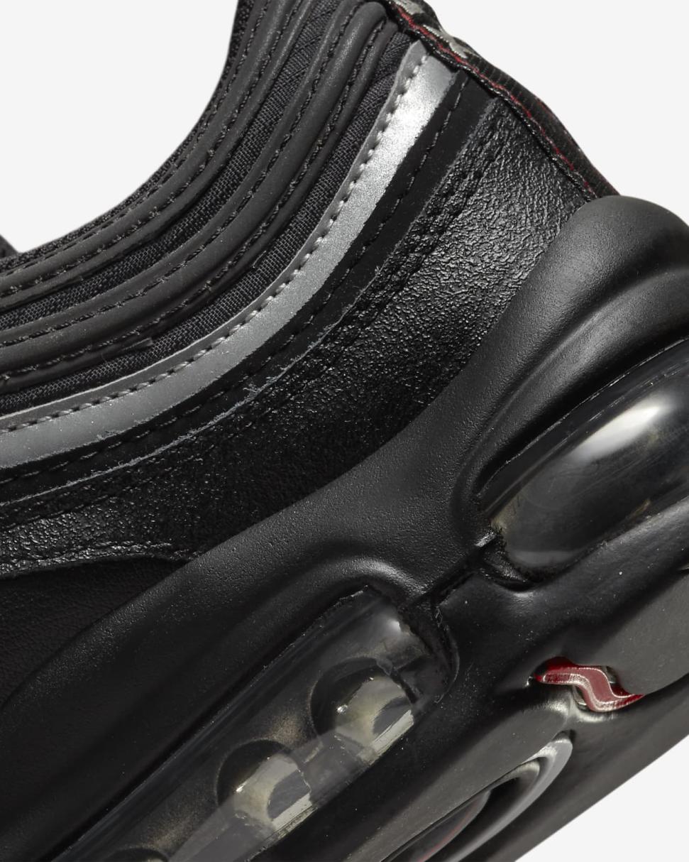 Nike Air Max 97 Black/Sport Red/White/Black | Kids Nike First Day Kicks