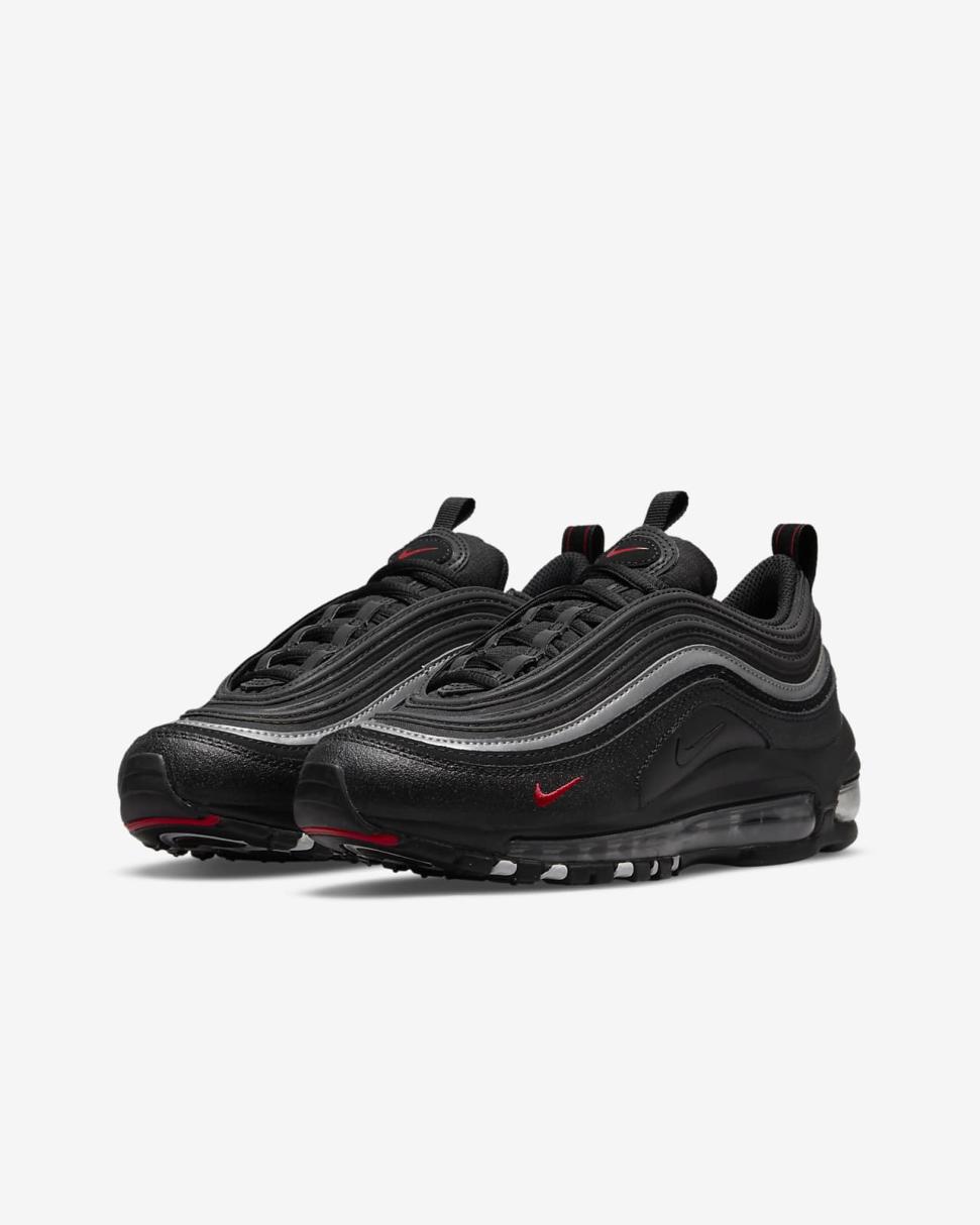 Nike Air Max 97 Black/Sport Red/White/Black | Kids Nike First Day Kicks