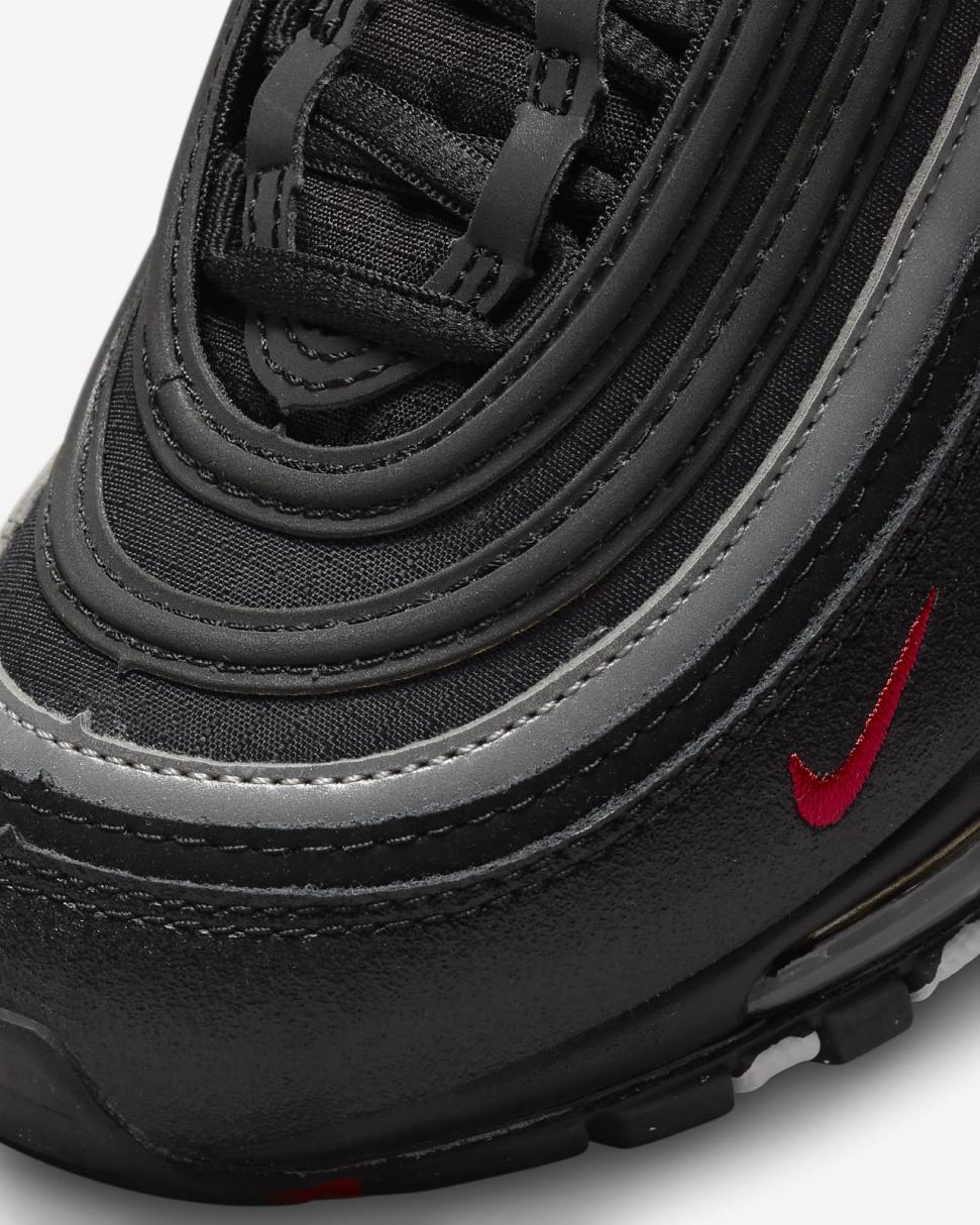 Nike Air Max 97 Black/Sport Red/White/Black | Kids Nike First Day Kicks