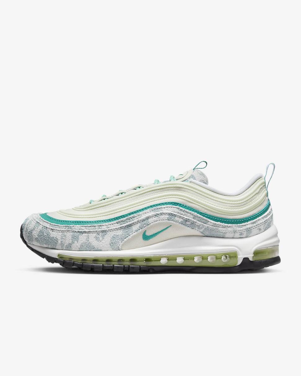 Nike Air Max 97 Coconut Milk/Barely Volt/White/Neptune Green | Mens Nike Lifestyle