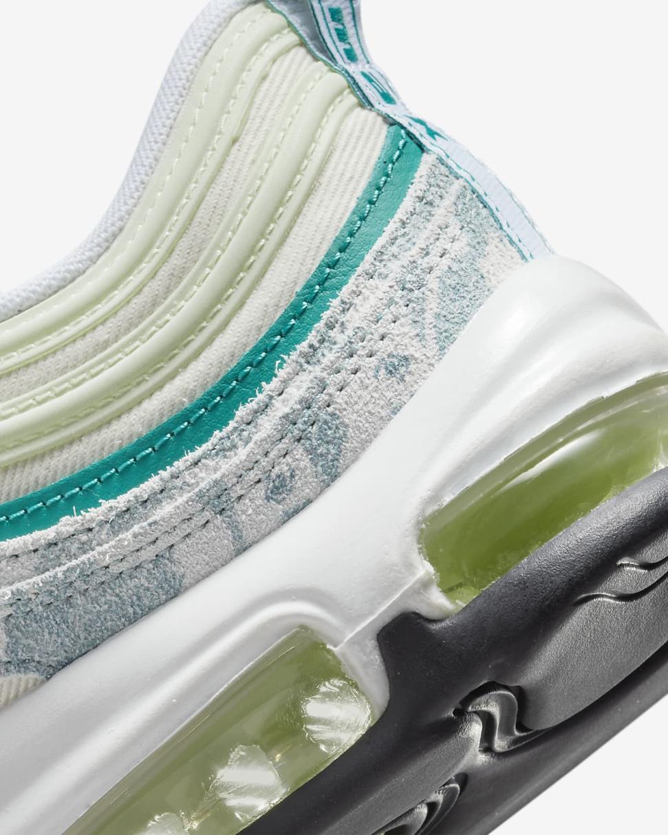 Nike Air Max 97 Coconut Milk/Barely Volt/White/Neptune Green | Mens Nike Lifestyle