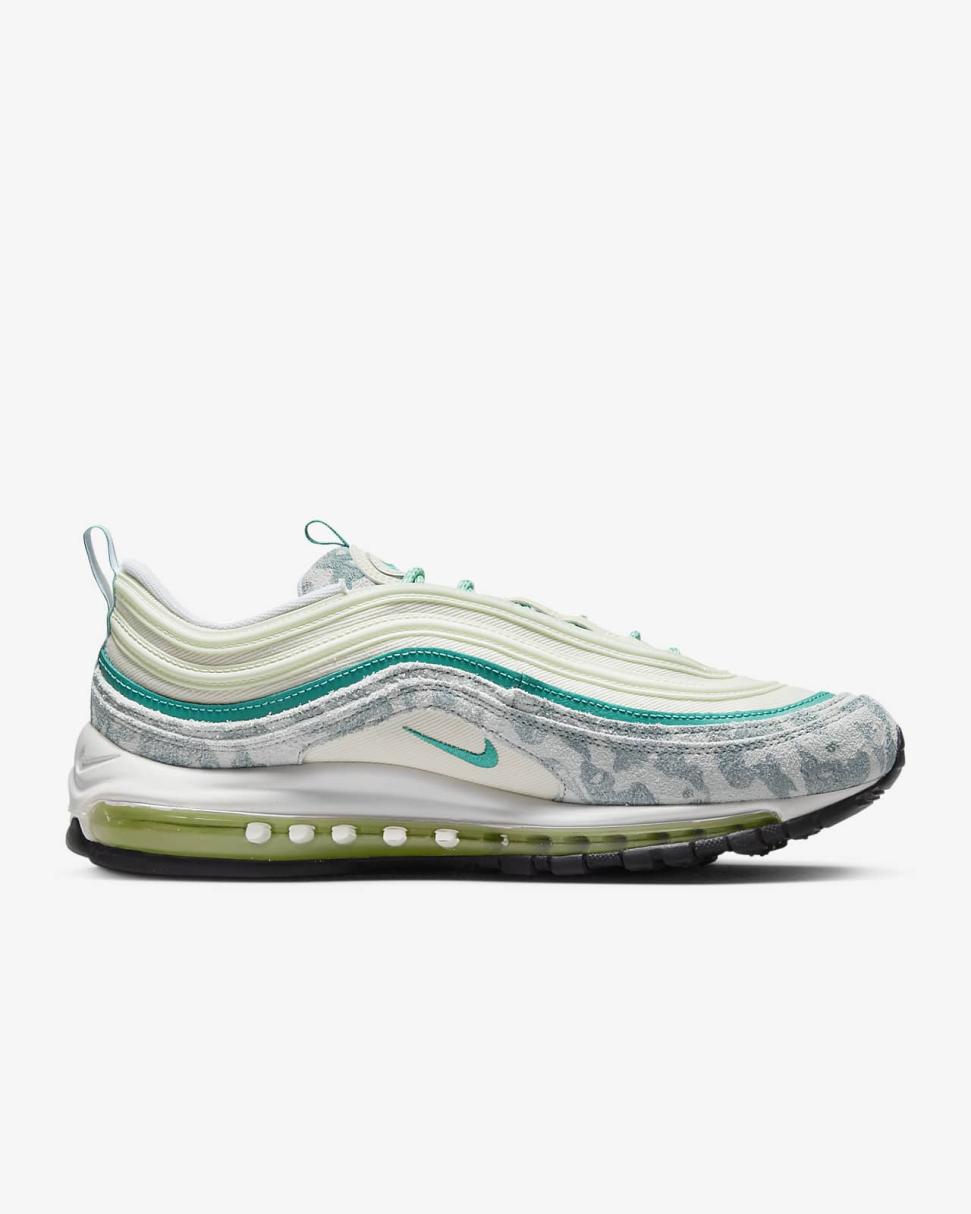 Nike Air Max 97 Coconut Milk/Barely Volt/White/Neptune Green | Mens Nike Lifestyle