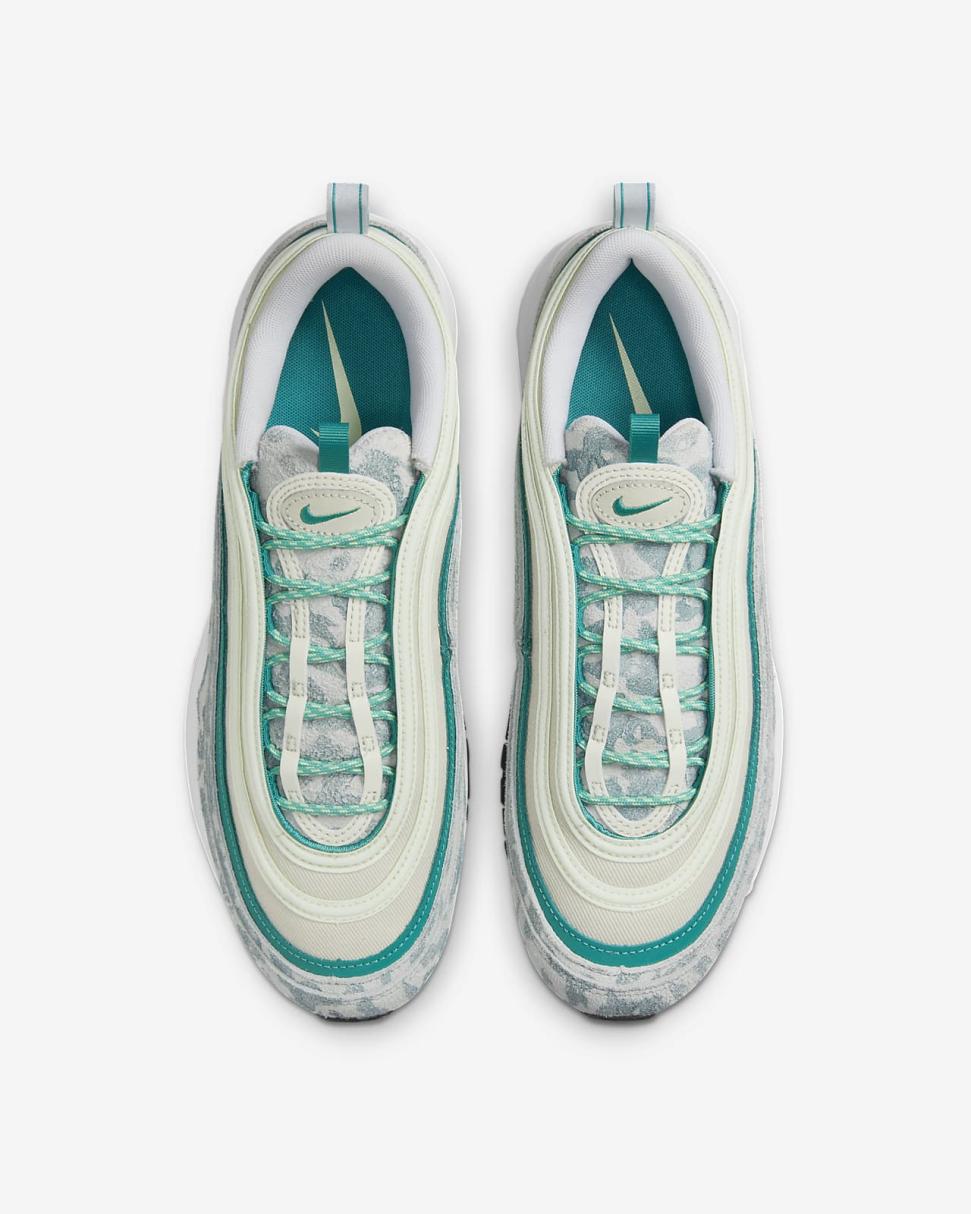 Nike Air Max 97 Coconut Milk/Barely Volt/White/Neptune Green | Mens Nike Lifestyle