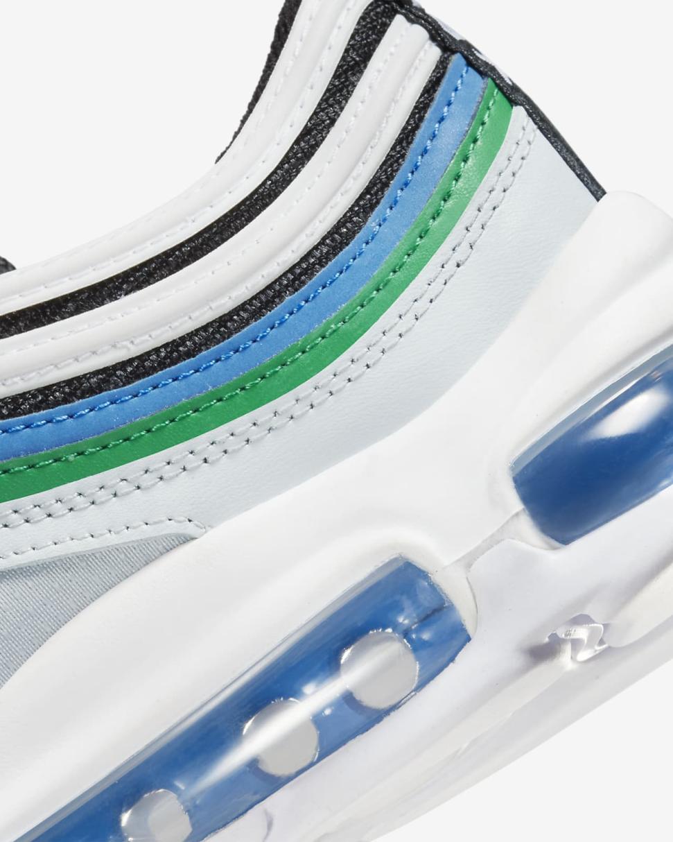 Nike Air Max 97 Pure Platinum/Black/White/Light Crimson | Kids Nike First Day Kicks