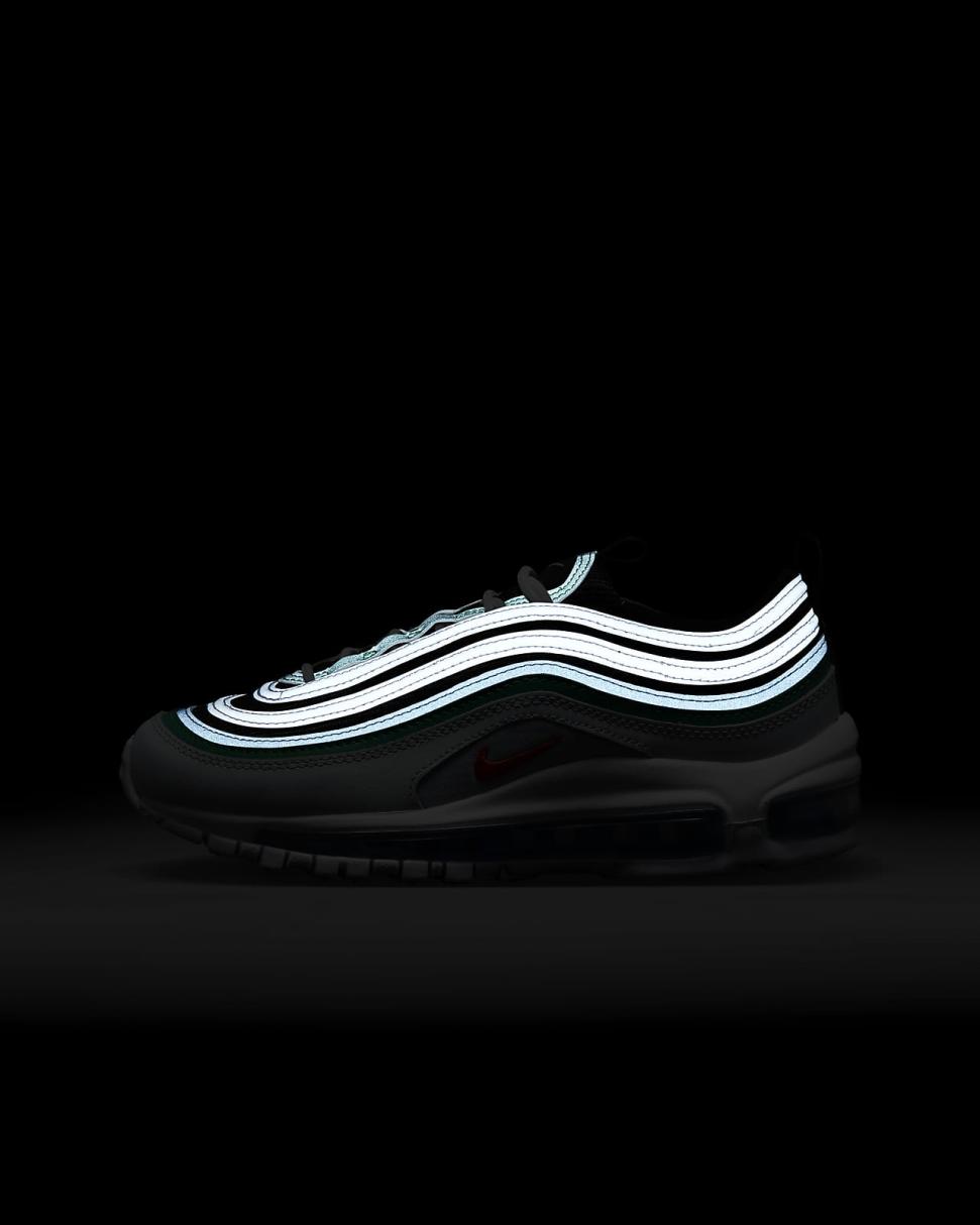 Nike Air Max 97 Pure Platinum/Black/White/Light Crimson | Kids Nike First Day Kicks