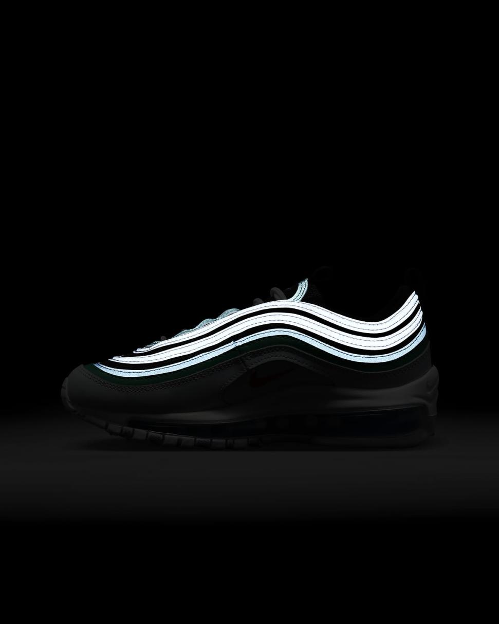 Nike Air Max 97 Pure Platinum/Black/White/Light Crimson | Kids Nike First Day Kicks
