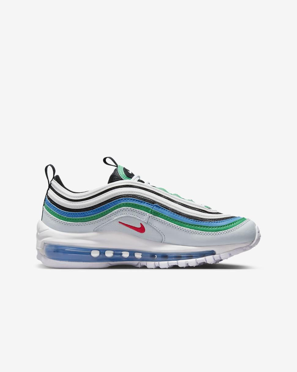 Nike Air Max 97 Pure Platinum/Black/White/Light Crimson | Kids Nike First Day Kicks
