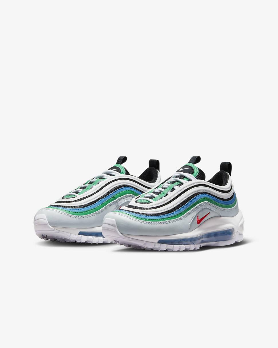 Nike Air Max 97 Pure Platinum/Black/White/Light Crimson | Kids Nike First Day Kicks