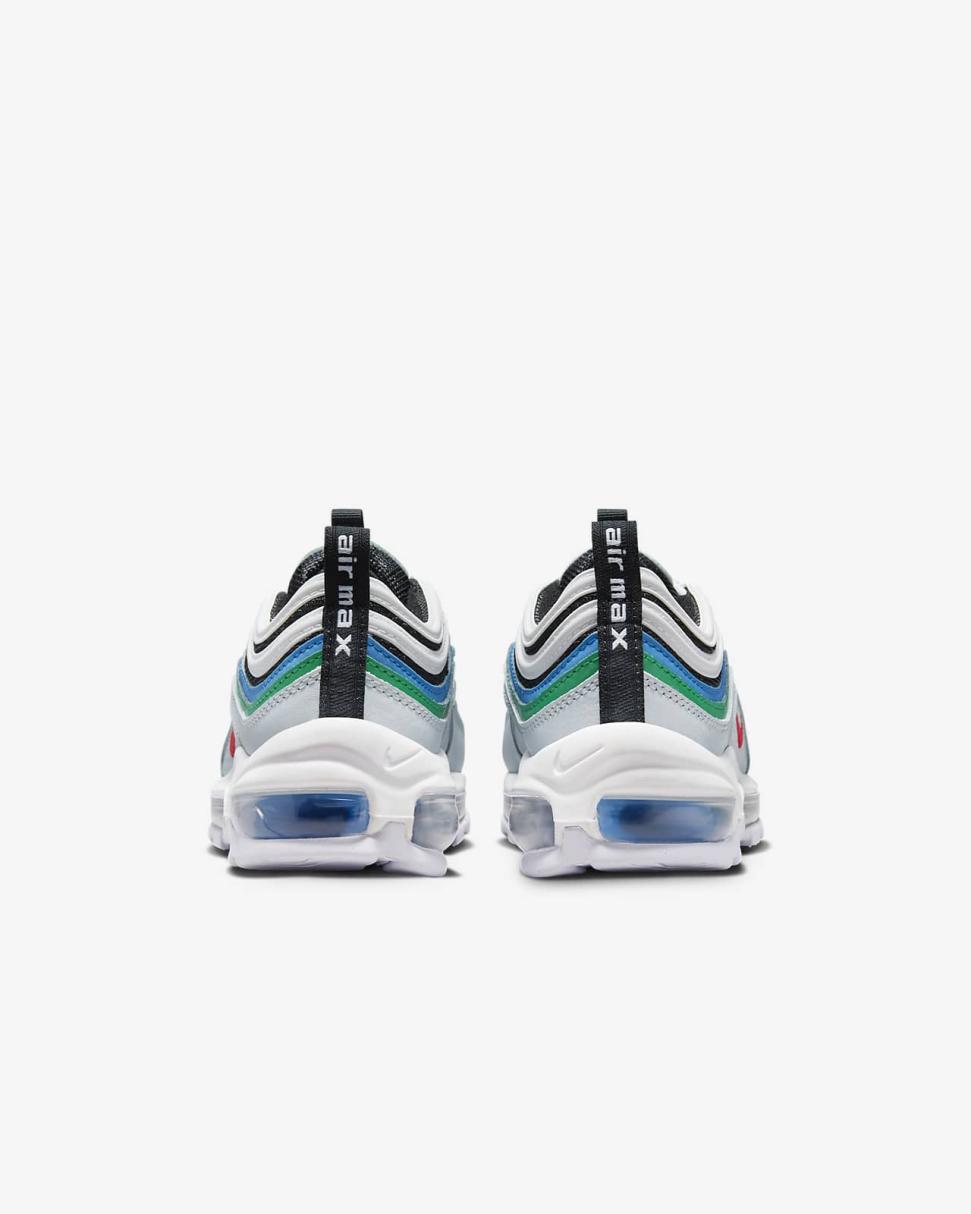 Nike Air Max 97 Pure Platinum/Black/White/Light Crimson | Kids Nike First Day Kicks