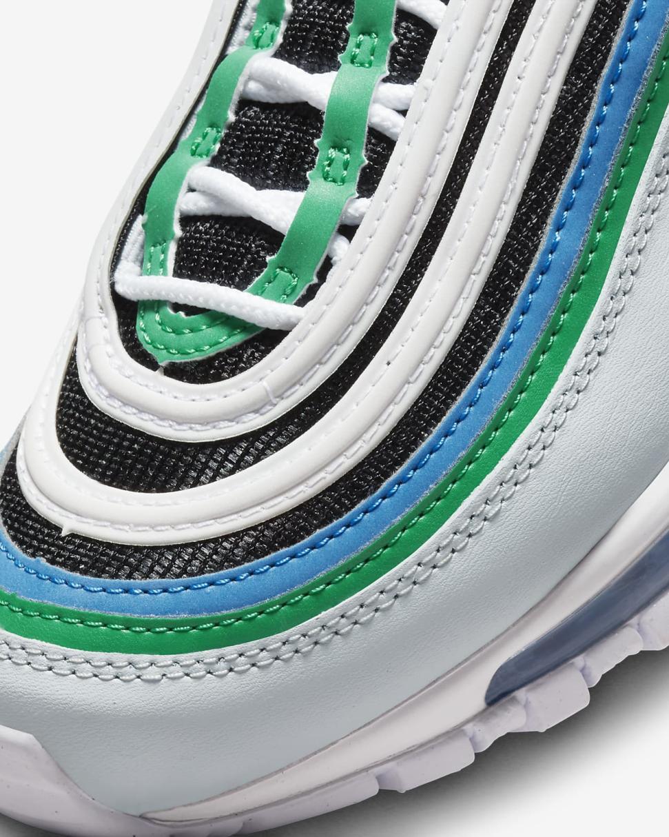 Nike Air Max 97 Pure Platinum/Black/White/Light Crimson | Kids Nike First Day Kicks