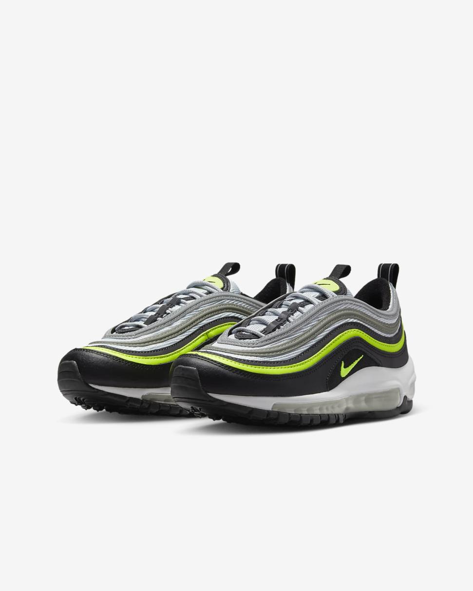 Nike Air Max 97 Pure Platinum/Black/White/Volt | Kids Nike First Day Kicks