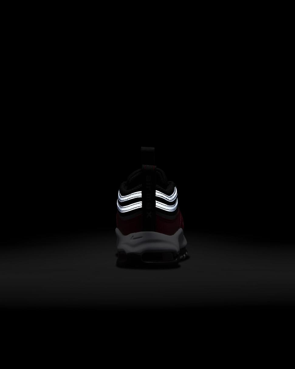Nike Air Max 97 SE Black/Varsity Red/White/Metallic Silver | Kids Nike First Day Kicks