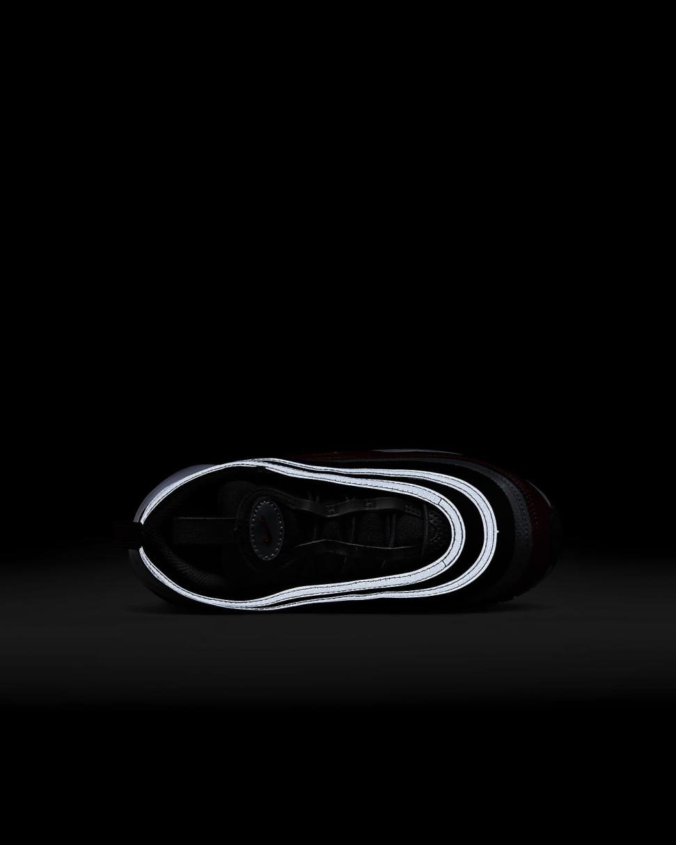 Nike Air Max 97 SE Black/Varsity Red/White/Metallic Silver | Kids Nike First Day Kicks