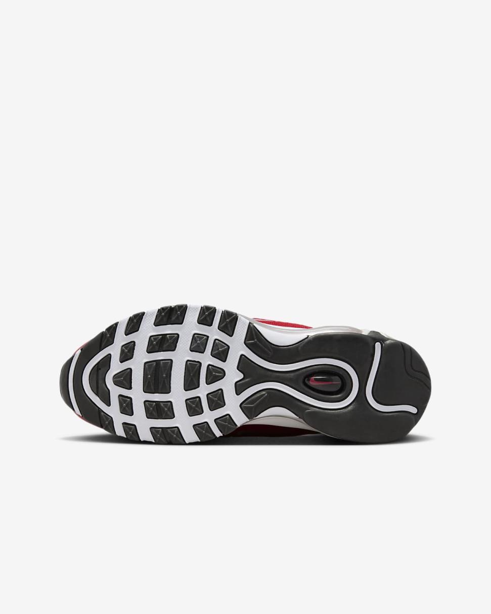 Nike Air Max 97 SE Black/Varsity Red/White/Metallic Silver | Kids Nike First Day Kicks