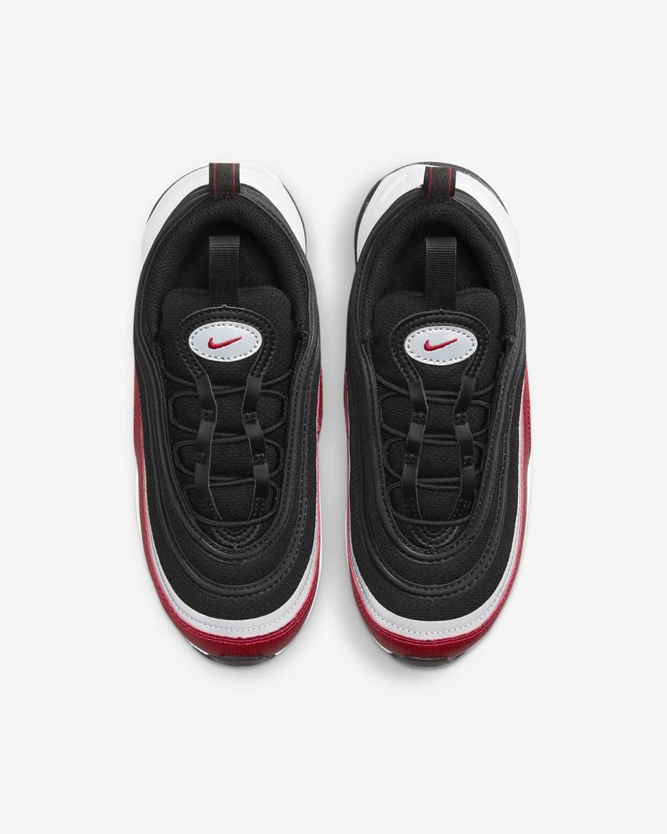 Nike Air Max 97 SE Black/Varsity Red/White/Metallic Silver | Kids Nike First Day Kicks