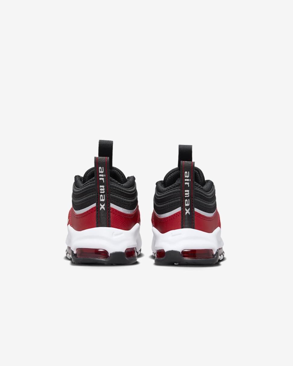 Nike Air Max 97 SE Black/Varsity Red/White/Metallic Silver | Kids Nike First Day Kicks