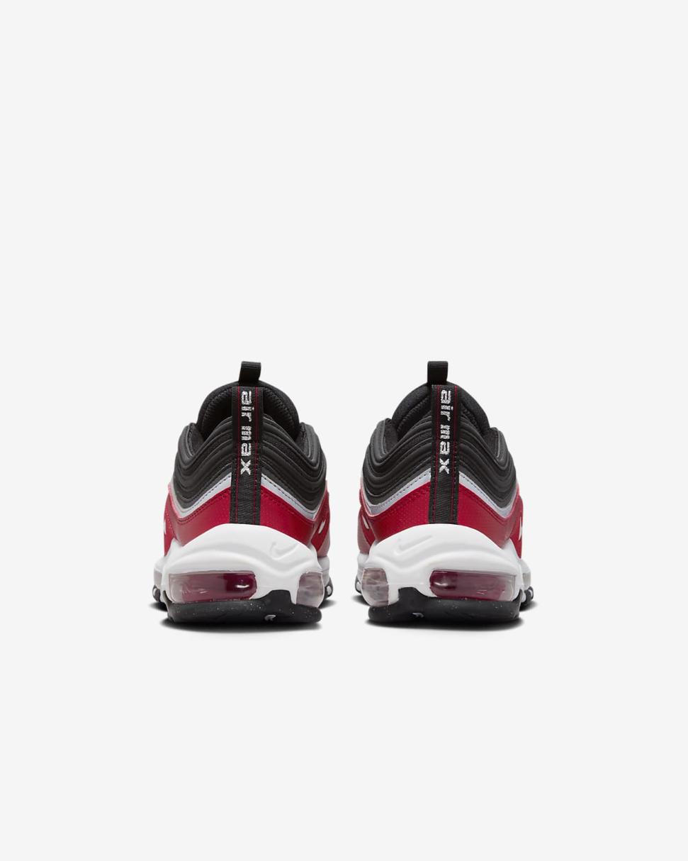 Nike Air Max 97 SE Black/Varsity Red/White/Metallic Silver | Kids Nike First Day Kicks