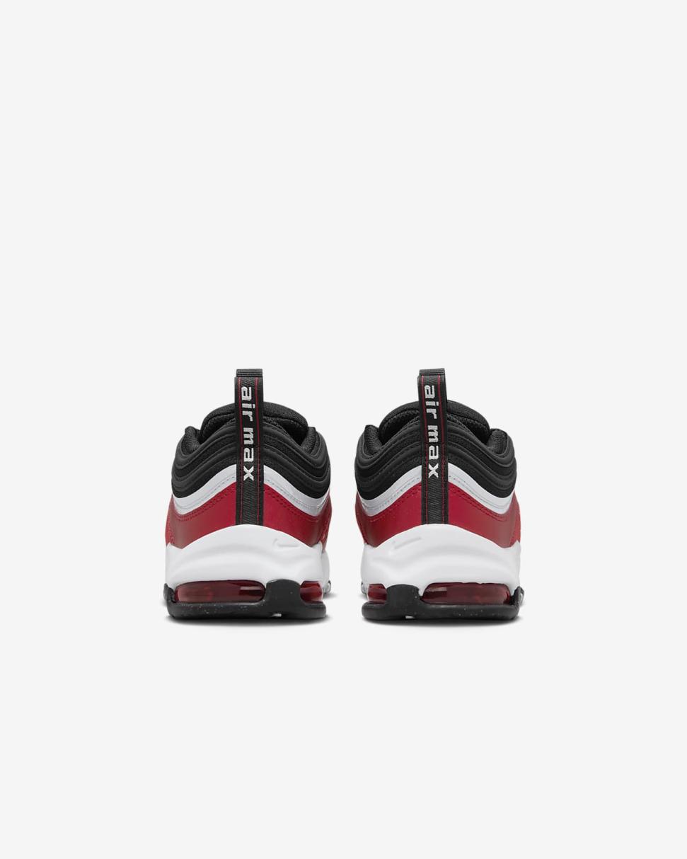 Nike Air Max 97 SE Black/Varsity Red/White/Metallic Silver | Kids Nike First Day Kicks
