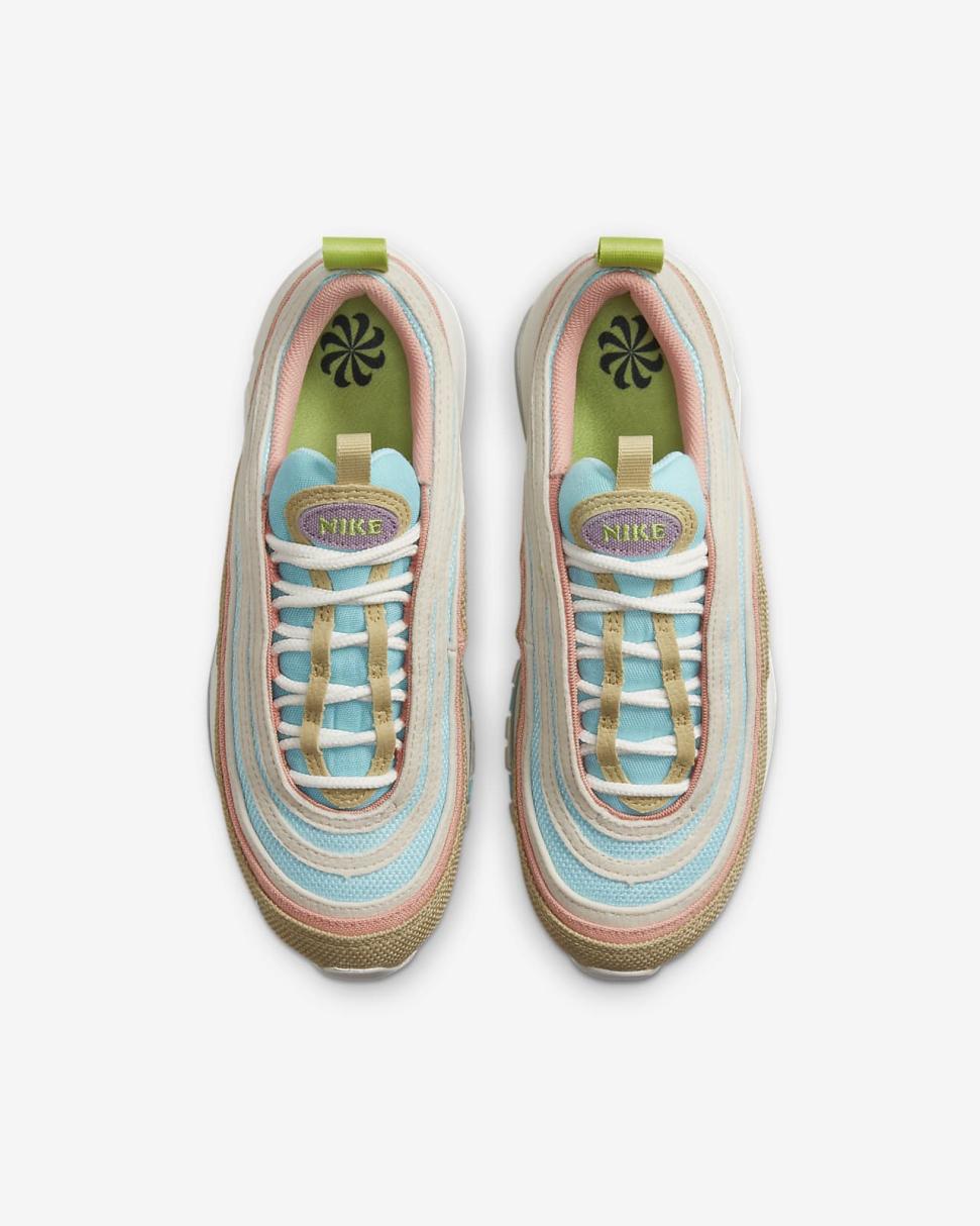 Nike Air Max 97 SE Copa/Wheat Grass/Madder Root/Sail | Kids Nike Air Max