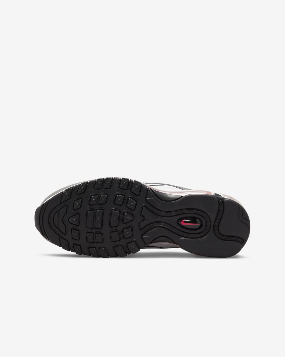 Nike Air Max 97 White/Flat Pewter/Light Silver/Black | Kids Nike First Day Kicks