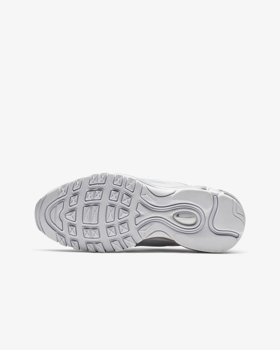 Nike Air Max 97 White/Metallic Silver/White | Kids Nike First Day Kicks