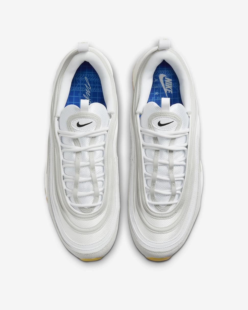Nike Air Max 97 White/Summit White/Lemon Wash/Black | Mens Nike Lifestyle