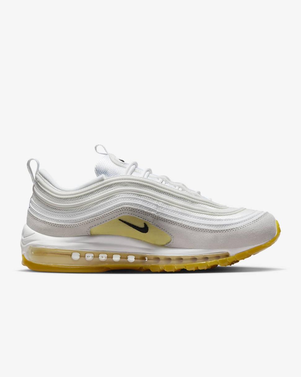Nike Air Max 97 White/Summit White/Lemon Wash/Black | Mens Nike Lifestyle