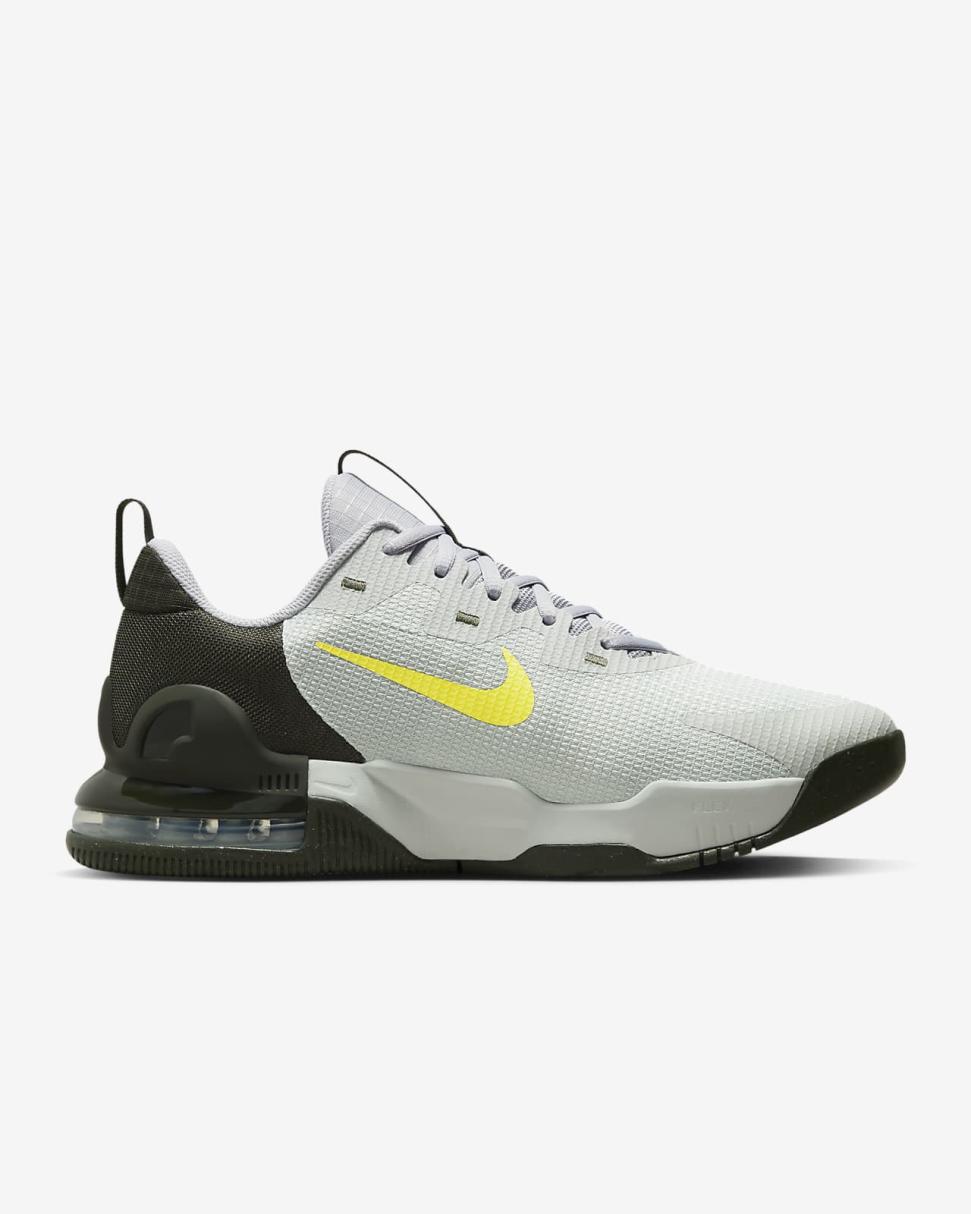 Nike Air Max Alpha Trainer 5 Light Silver/Sequoia/Wolf Grey/High Voltage | Mens Nike Training & Gym