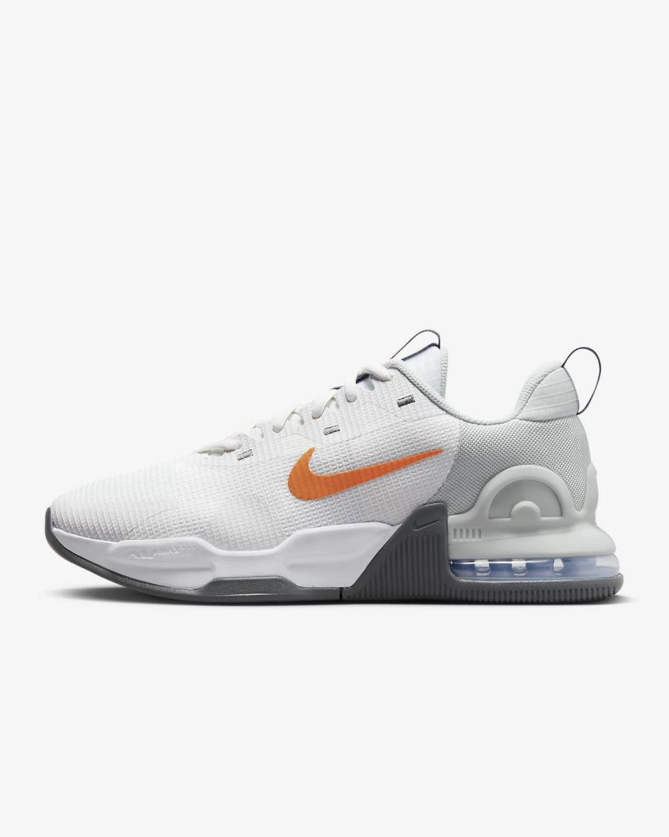 Nike Air Max Alpha Trainer 5 Summit White/Light Silver/Iron Grey/Bright Mandarin | Mens Nike Training & Gym