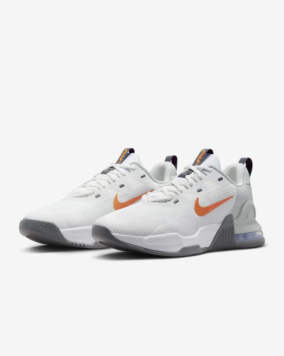Nike Air Max Alpha Trainer 5 Summit White/Light Silver/Iron Grey/Bright Mandarin | Mens Nike Training & Gym