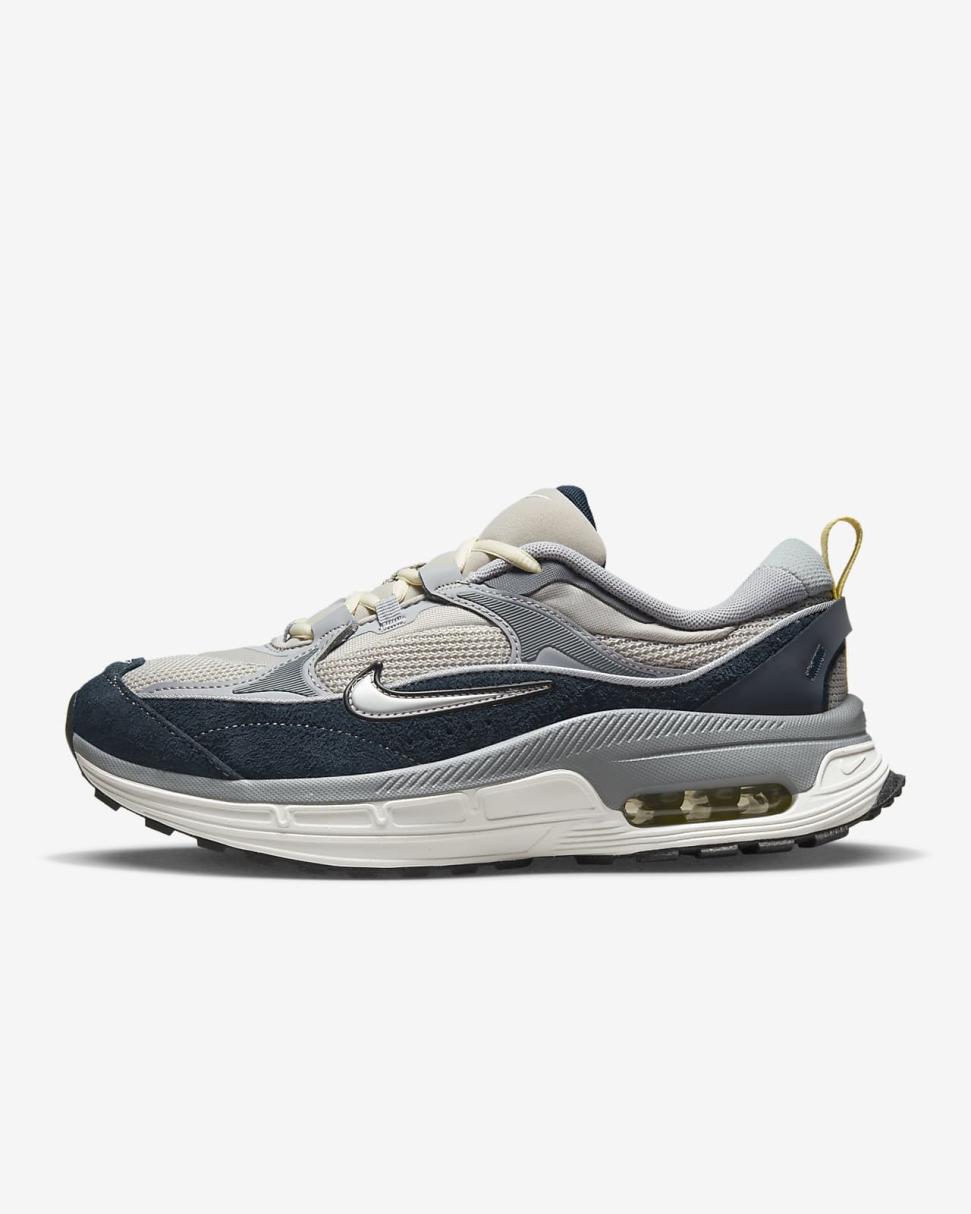 Nike Air Max Bliss Light Iron Ore/Cool Grey/Armory Navy/Metallic Silver | Womens Nike Lifestyle