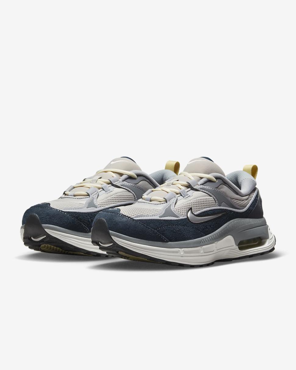 Nike Air Max Bliss Light Iron Ore/Cool Grey/Armory Navy/Metallic Silver | Womens Nike Lifestyle