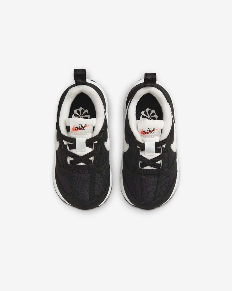 Nike Air Max Dawn Black/Metallic Silver/Total Orange/Summit White | Kids Nike Air Max