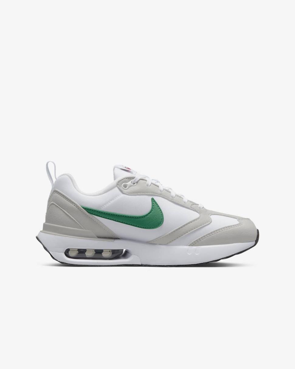 Nike Air Max Dawn Grey Fog/White/Black/Malachite | Kids Nike Air Max