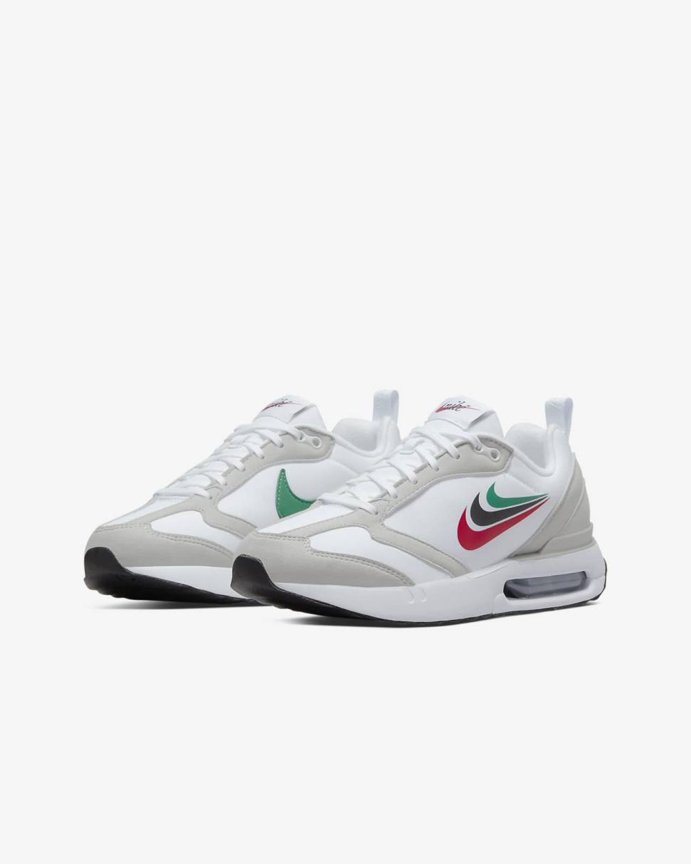 Nike Air Max Dawn Grey Fog/White/Black/Malachite | Kids Nike Air Max