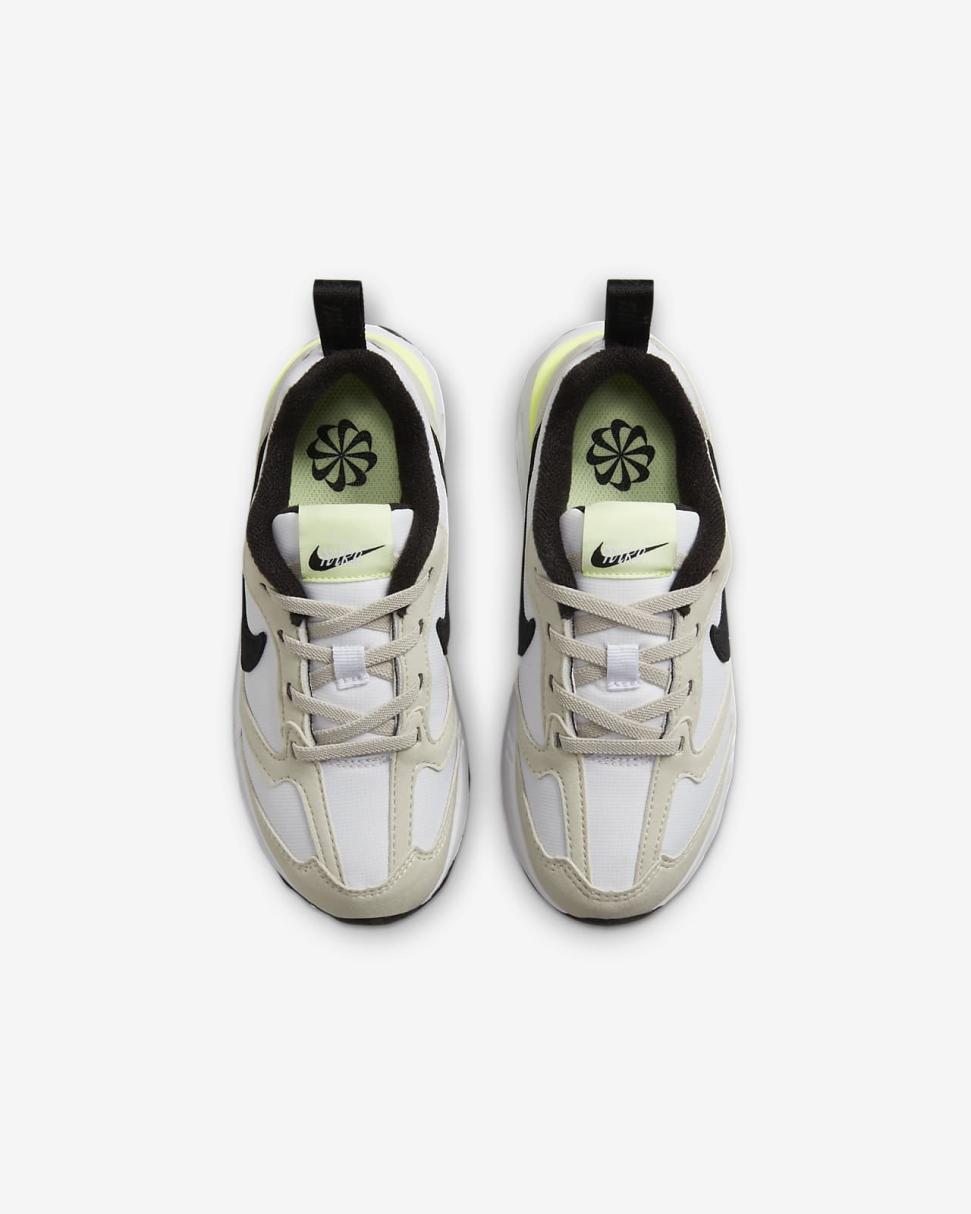 Nike Air Max Dawn White/Light Bone/Barely Volt/Black | Kids Nike Air Max