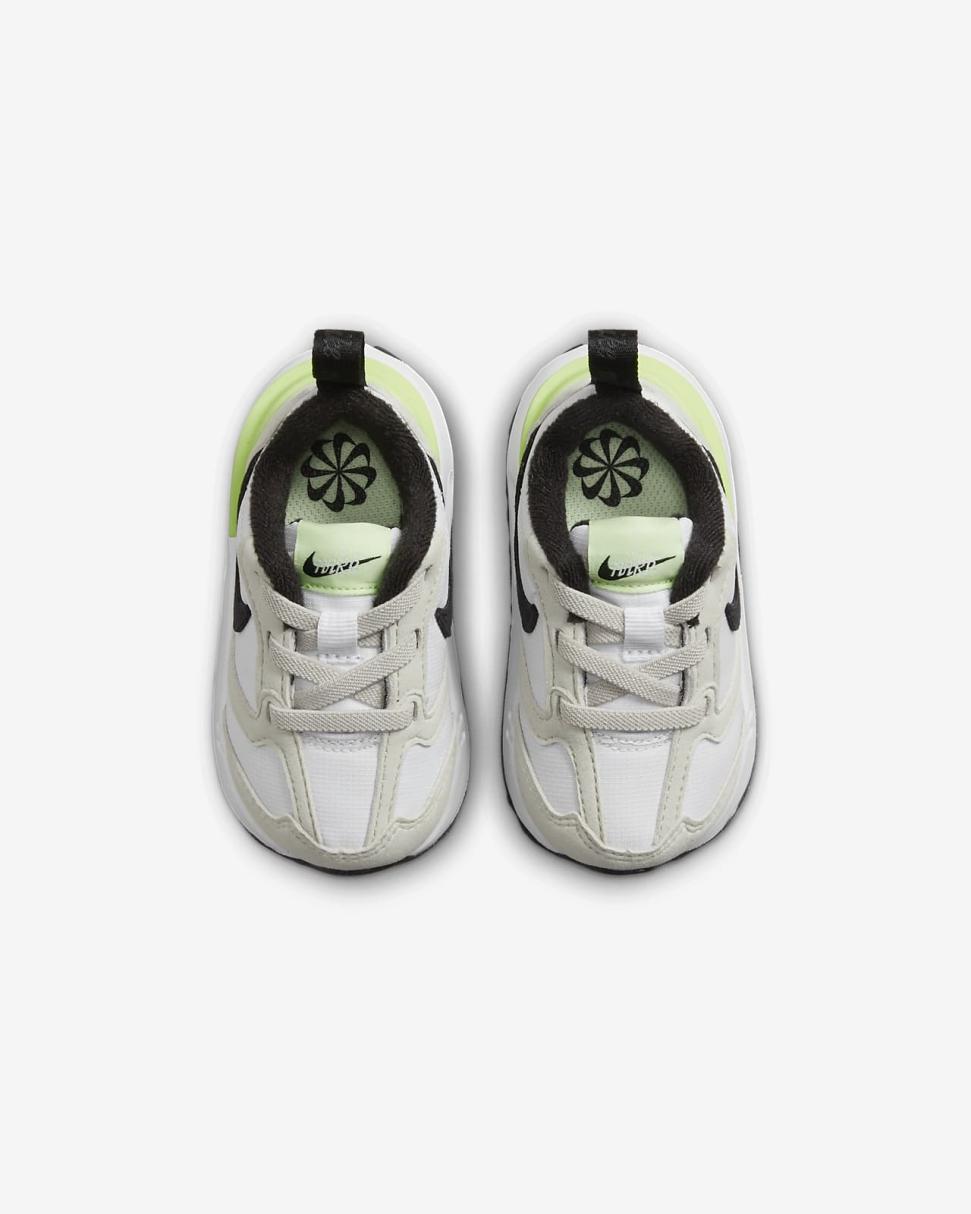 Nike Air Max Dawn White/Light Bone/Barely Volt/Black | Kids Nike Air Max