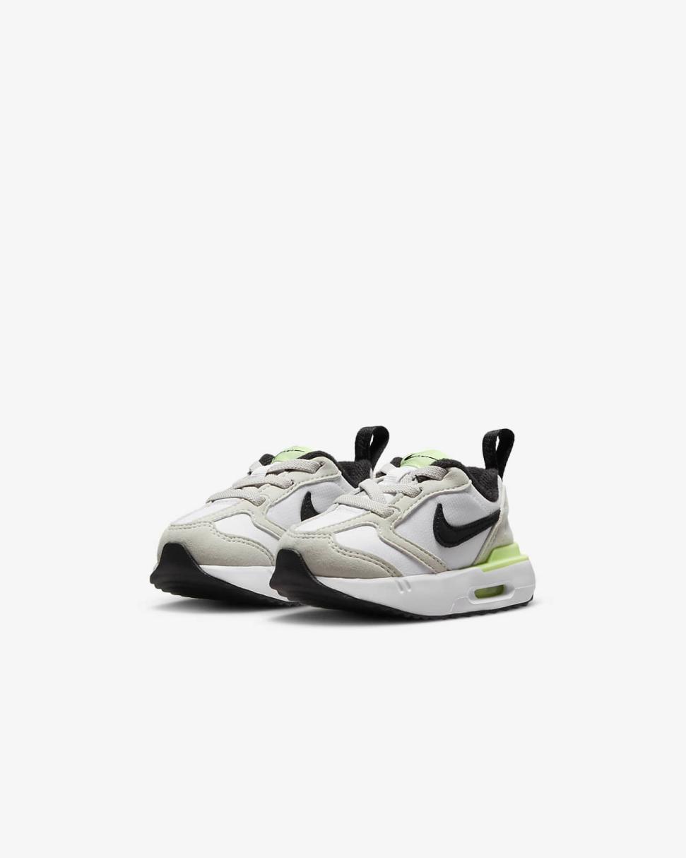 Nike Air Max Dawn White/Light Bone/Barely Volt/Black | Kids Nike Air Max