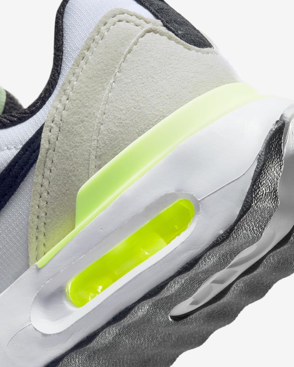 Nike Air Max Dawn White/Light Bone/Barely Volt/Black | Kids Nike Air Max
