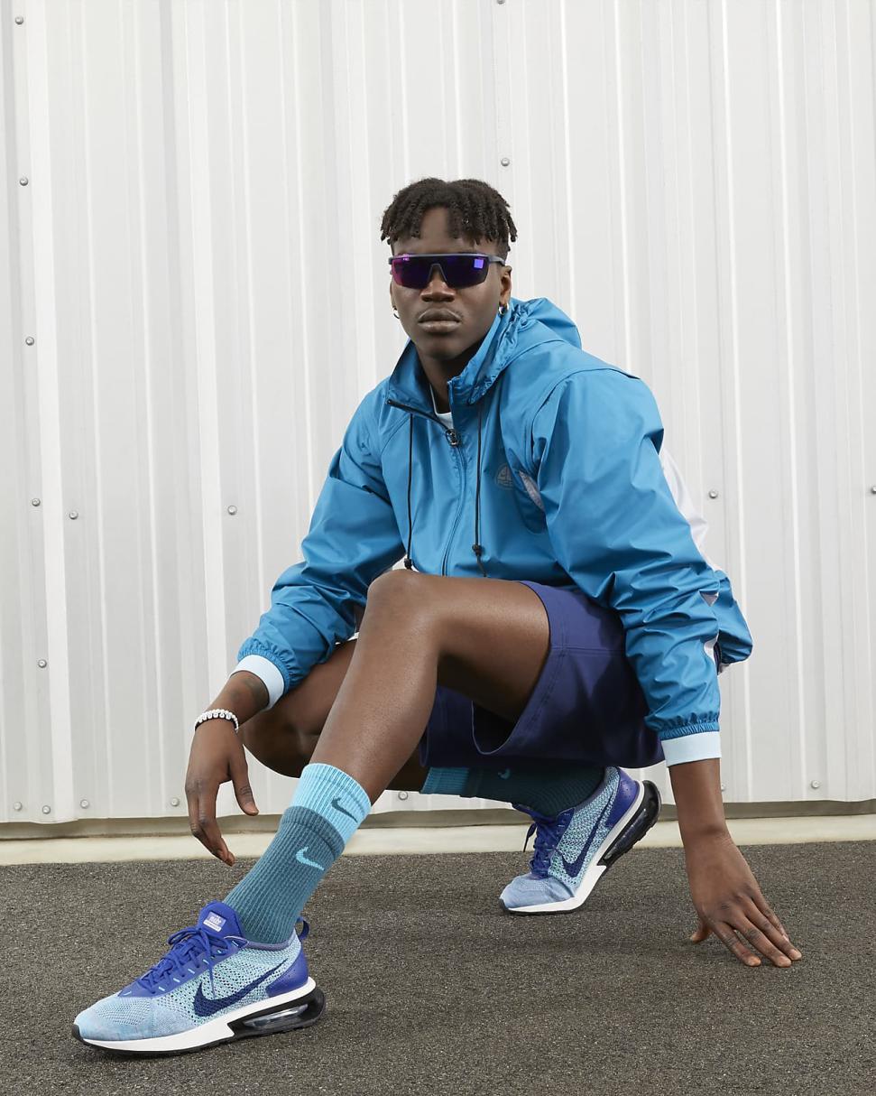 Nike Air Max Flyknit Racer Deep Royal Blue/Diffused Blue/Electric Algae/Deep Royal Blue | Mens Nike Lifestyle