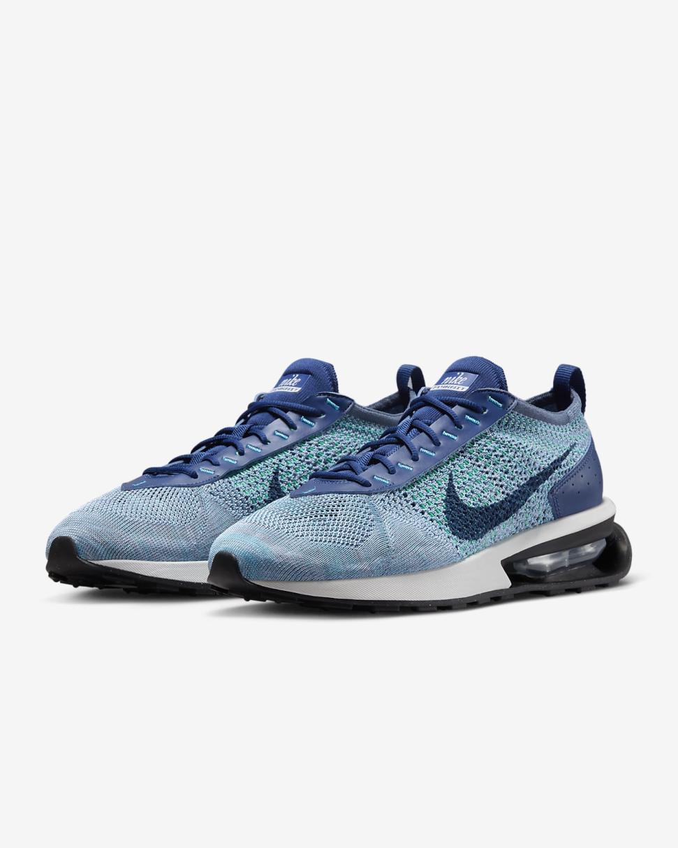Nike Air Max Flyknit Racer Deep Royal Blue/Diffused Blue/Electric Algae/Deep Royal Blue | Mens Nike Lifestyle