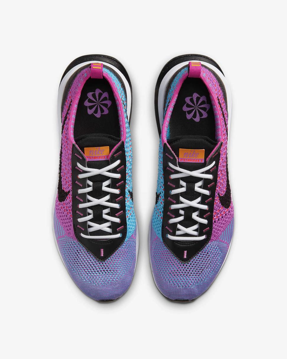 Nike Air Max Flyknit Racer Next Nature Fuchsia Dream/Baltic Blue/Vivid Orange/Black | Womens Nike Lifestyle