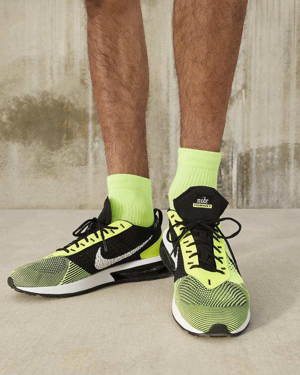 Nike Air Max Flyknit Racer Volt/White/Sequoia/Black | Mens Nike Lifestyle