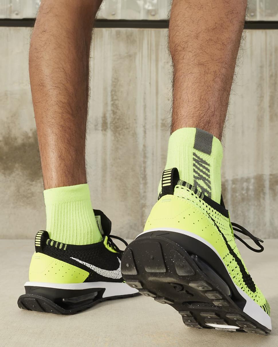Nike Air Max Flyknit Racer Volt/White/Sequoia/Black | Mens Nike Lifestyle