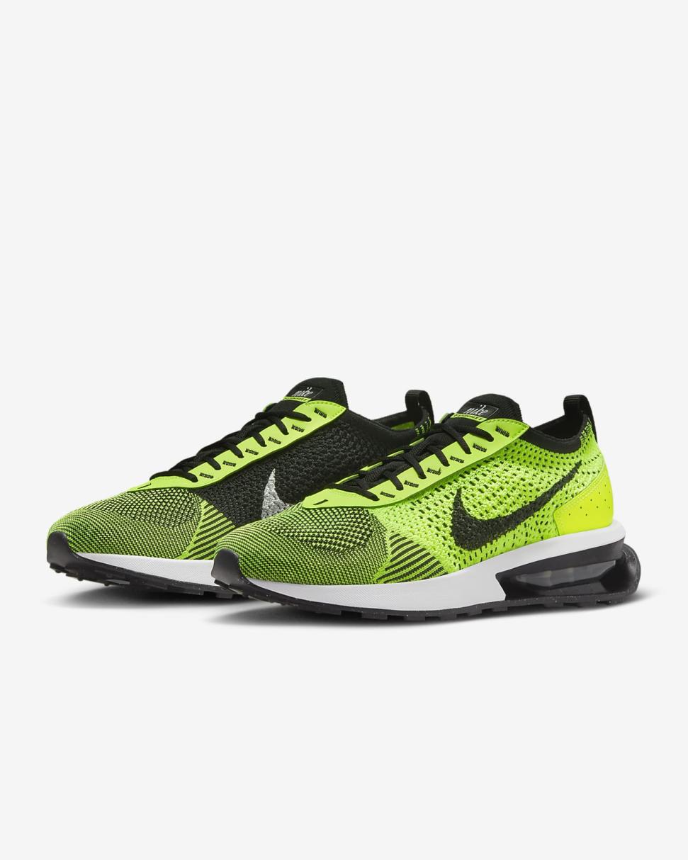 Nike Air Max Flyknit Racer Volt/White/Sequoia/Black | Mens Nike Lifestyle