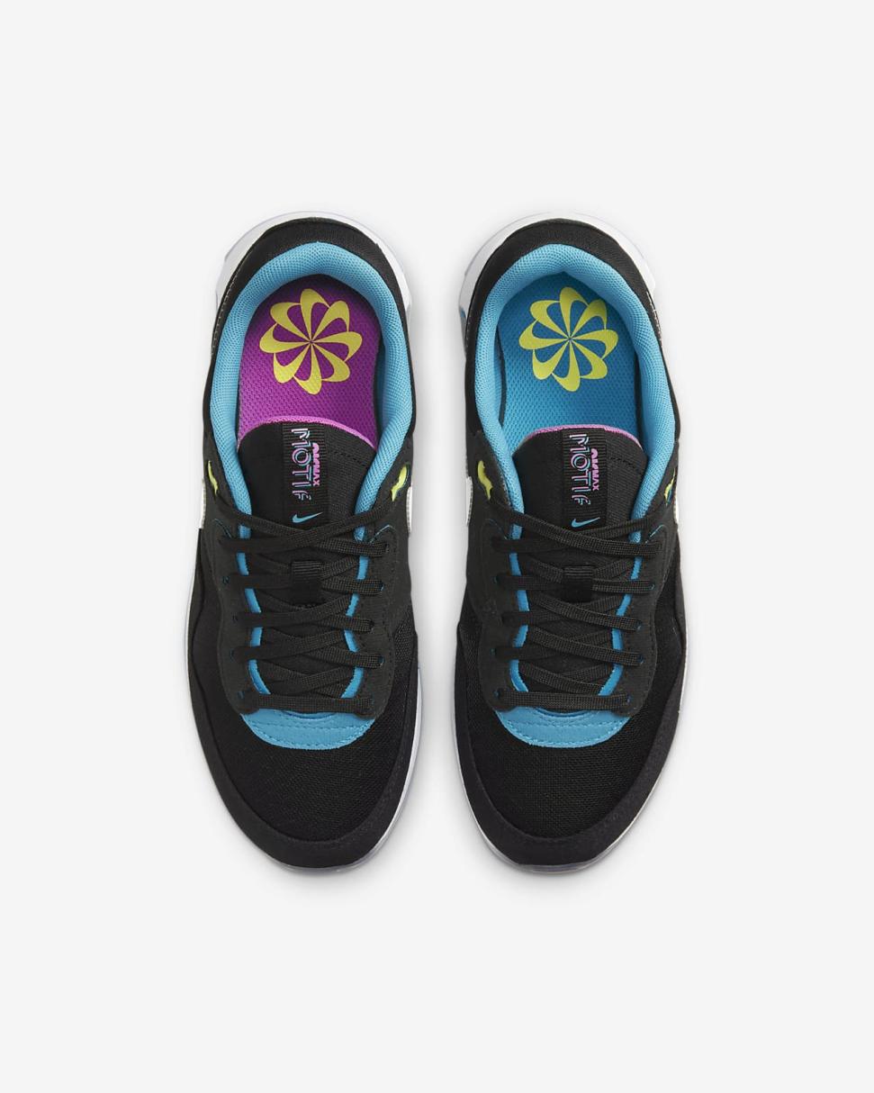 Nike Air Max Motif Black/Blue Lightning/Game Royal/White | Kids Nike First Day Kicks