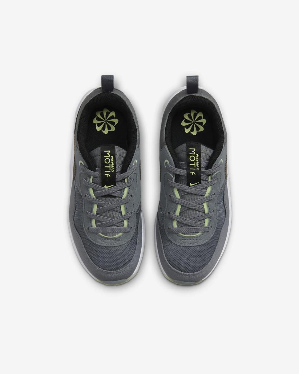 Nike Air Max Motif Smoke Grey/Barely Volt/Volt/Black | Kids Nike Air Max